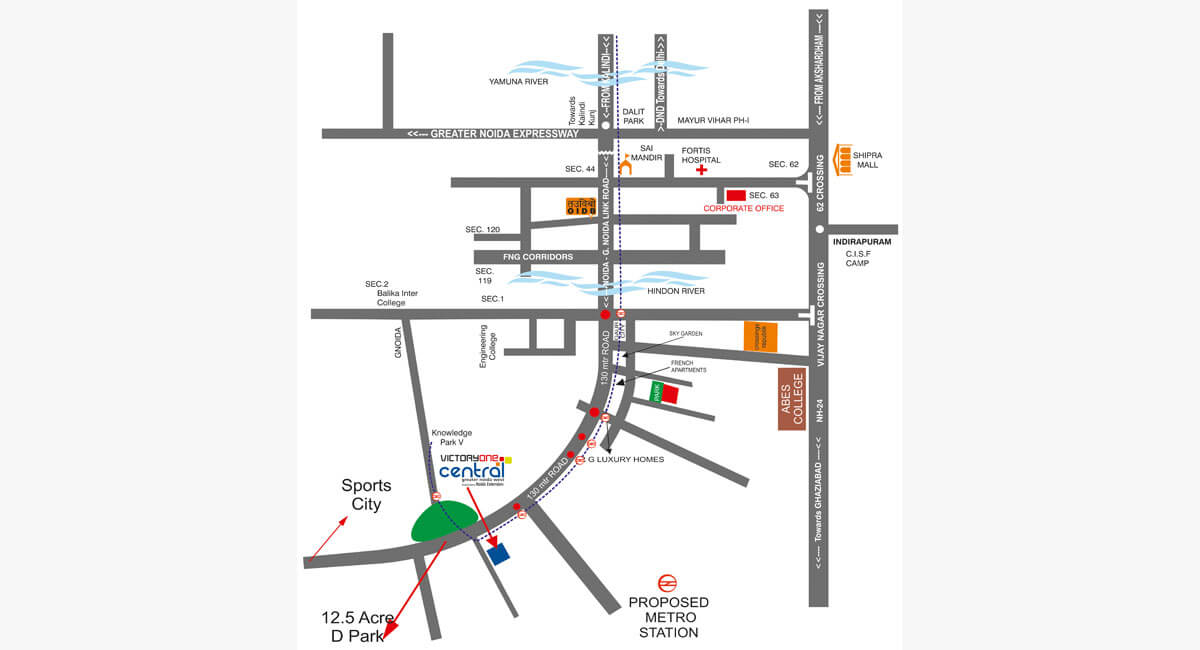 Central Location Map